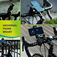 Bike Phone Mount, Bicycle & Motorcycle Handlebar Cell Phone Holder Universal with 360° Rotation Compass - Image 5