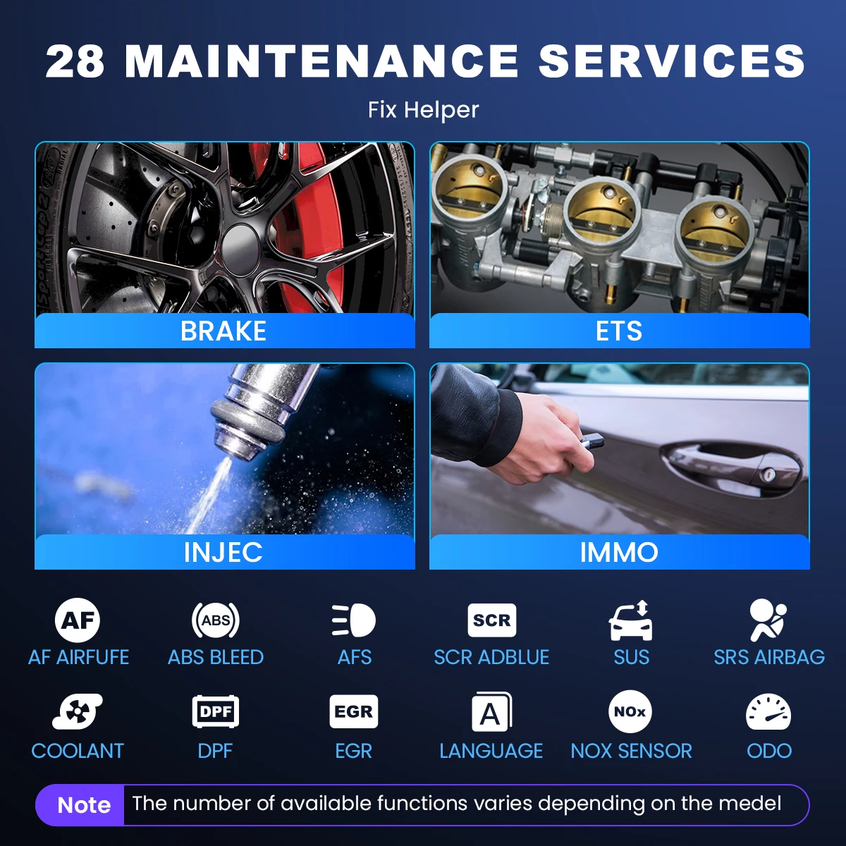 MUCAR VO7 VO7S Professional Auto OBD2 Scanner Full System 28 Reset ECU Coding Bi-directional ECM TCM SRS Scan Car Diagnose Tools
