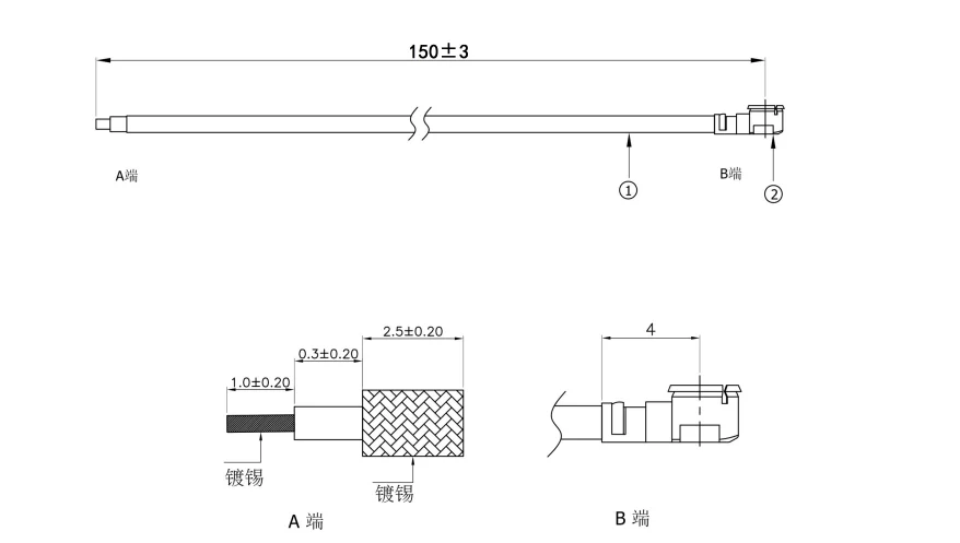 20 Stück/5 Stück Überbrückungskabel, IPX-Kabel, IPX-Stecker auf u.fl/ipx-Buchse, Klemmenblock, Drahtverbinder, 1,13 Kabel, 15 cm – Detail 1
