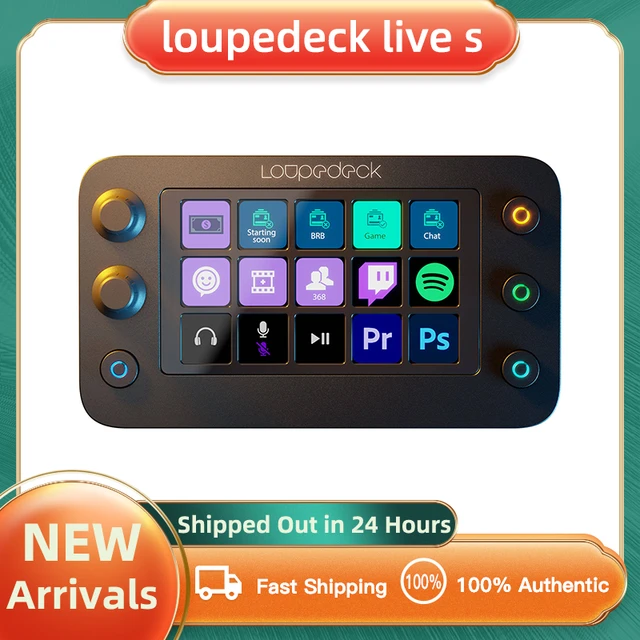 Loupedeck Live S - The Streaming Console for Desktop Productivity