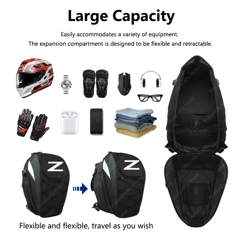 Motorcycle Tail Bag For Kawasaki Z650 Z750 Z800 Z900 Z1000 Z250