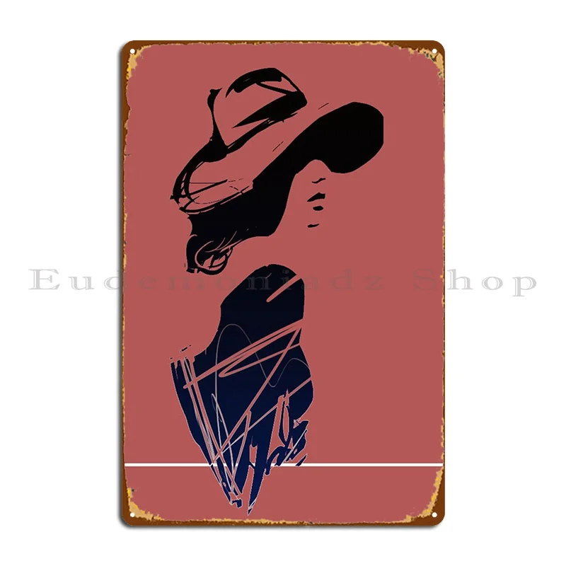 

Girl Metal Sign Painting Wall Decor Designer Wall Plaque Wall Decor Tin Sign Poster
