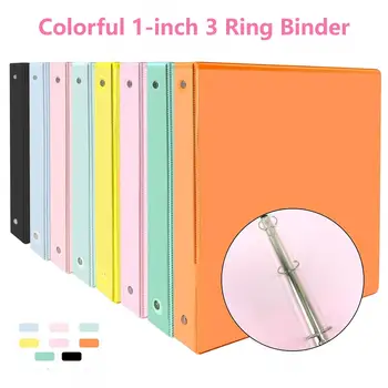 Raccoglitore ad anelli da 1 pollice con 3 tasche interne, per formato lettera A4 8,5'' x 11'' Carta, raccoglitori versatili per ufficio, casa e scuola
