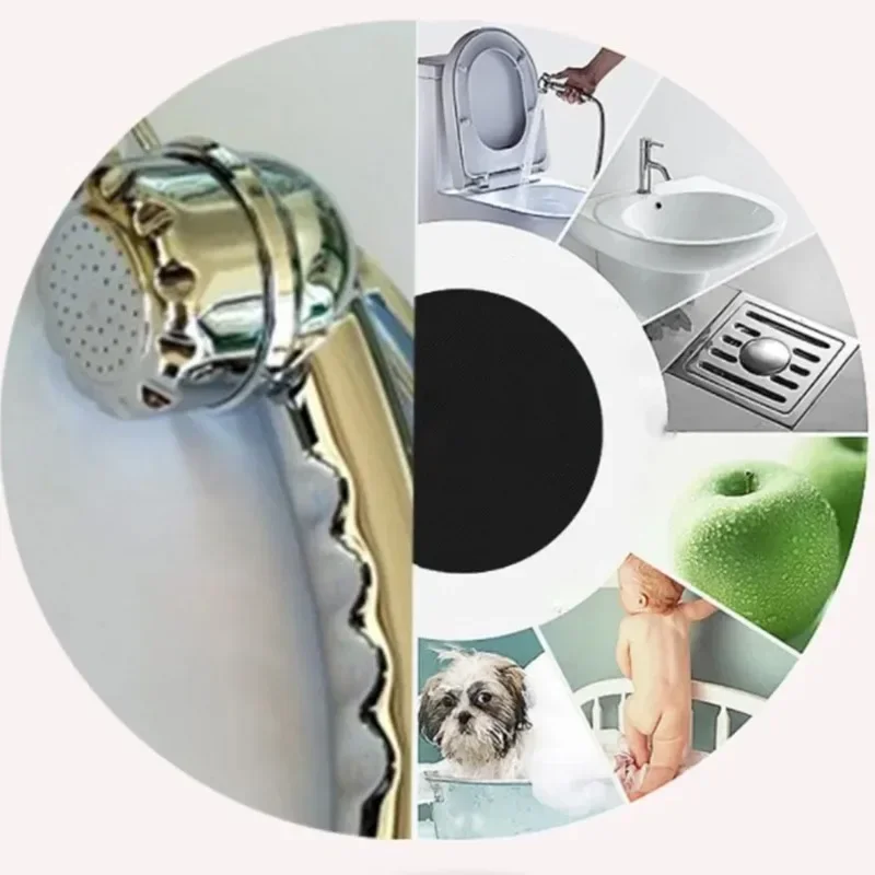 1Pc Shower Head Bidet Shower Toilet Small Nozzle With Start/stop Button Boat Camping Motorhome Shower Bathroom Accessories 3