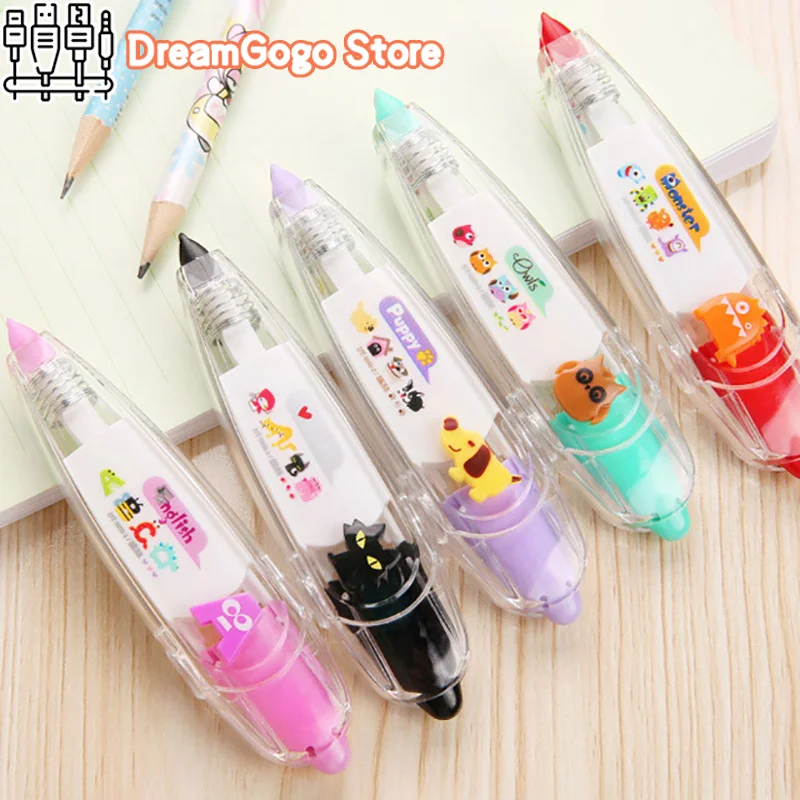 1pc 귀여운 DIY 무늬 장식 디자인 수정 테이프 - 일기 및 학교 용품 장식에 적합