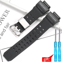 Durable Waterproof Resin Band for Tactical Watches - Men's Sport Bracelet (Black S)