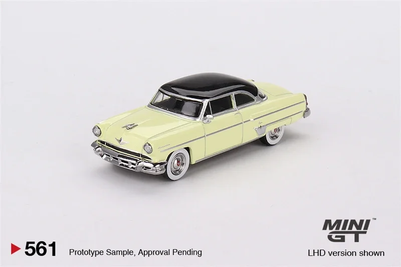 MINI GT 1:64 Lincoln Капри 1954 Premier Yellow LHD литая модель автомобиля
