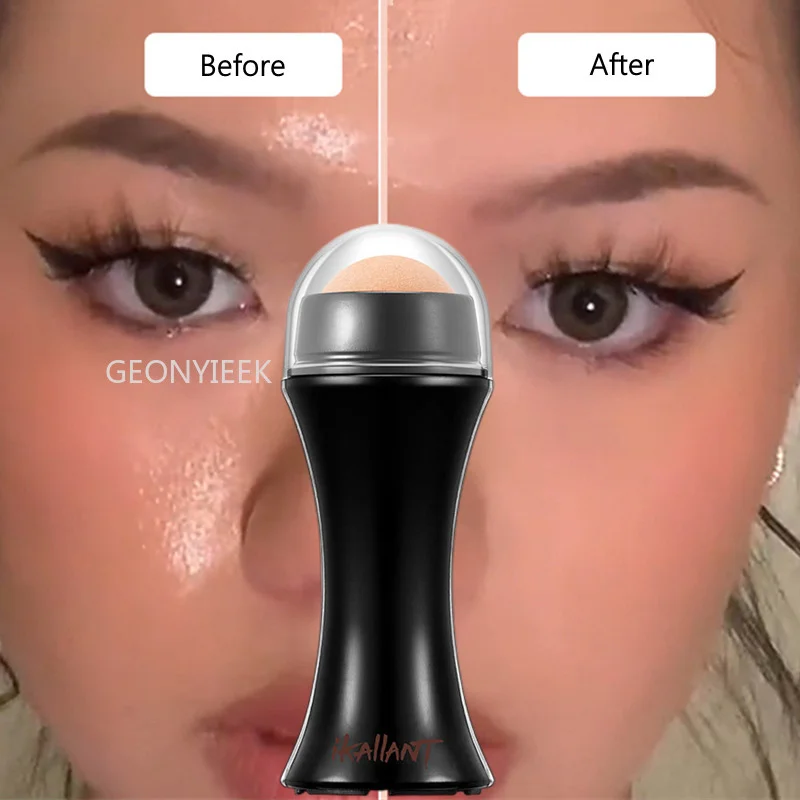 

Volcanic Stone Face Oil Absorbing Roller Oil Control Absorber Washable Facial Oil Removing Cleaning Stick Skin Care Makeup Tool