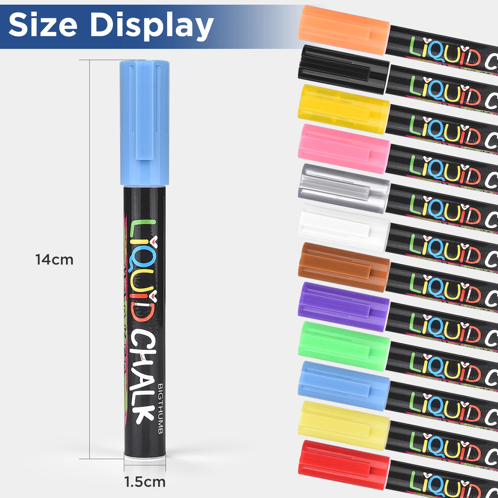 1Pcs Liquid Erasable Chalk Marker Pens Glass Windows Blackboard