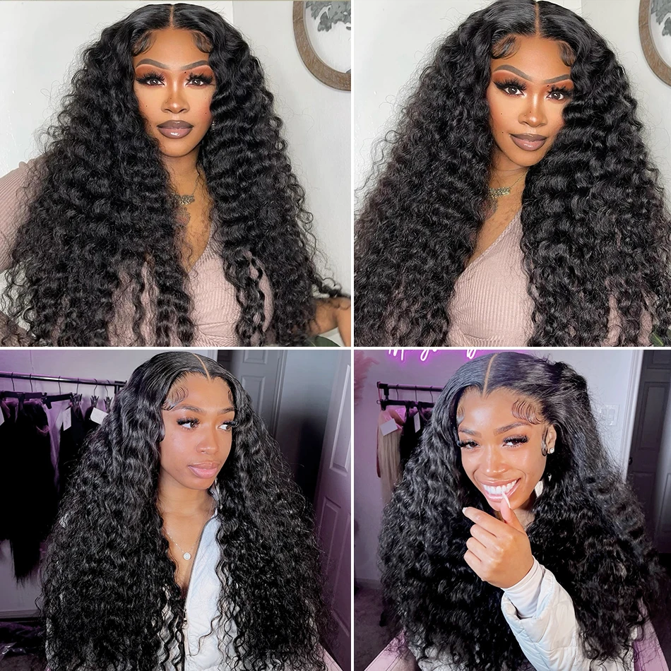 30 34 Inch Burmese Curly Bundles Human Hair Extensions Sew In 100% Original Loose Deep Wave Bundles Double Weft Raw Hair Weaving 6