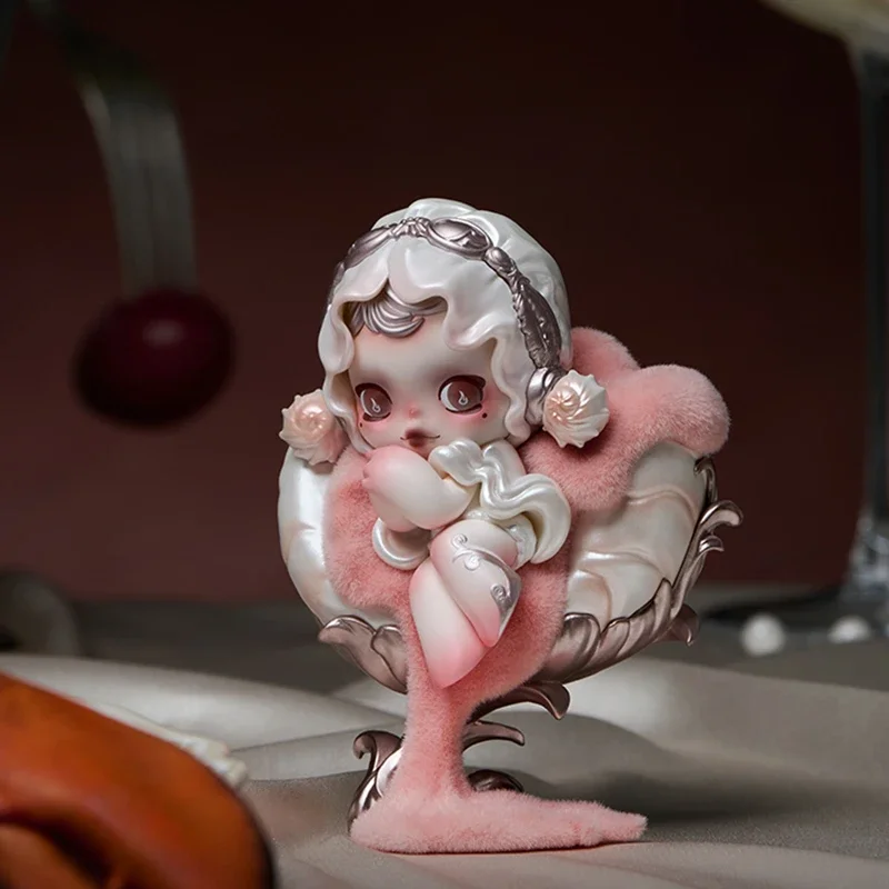 팝마트 스컬판다 더 피스트 비긴즈 시리즈 블라인드 박스 게스 백 오리지널 토이즈 인형 귀여운 애니메이션 피규어 장식품 선물