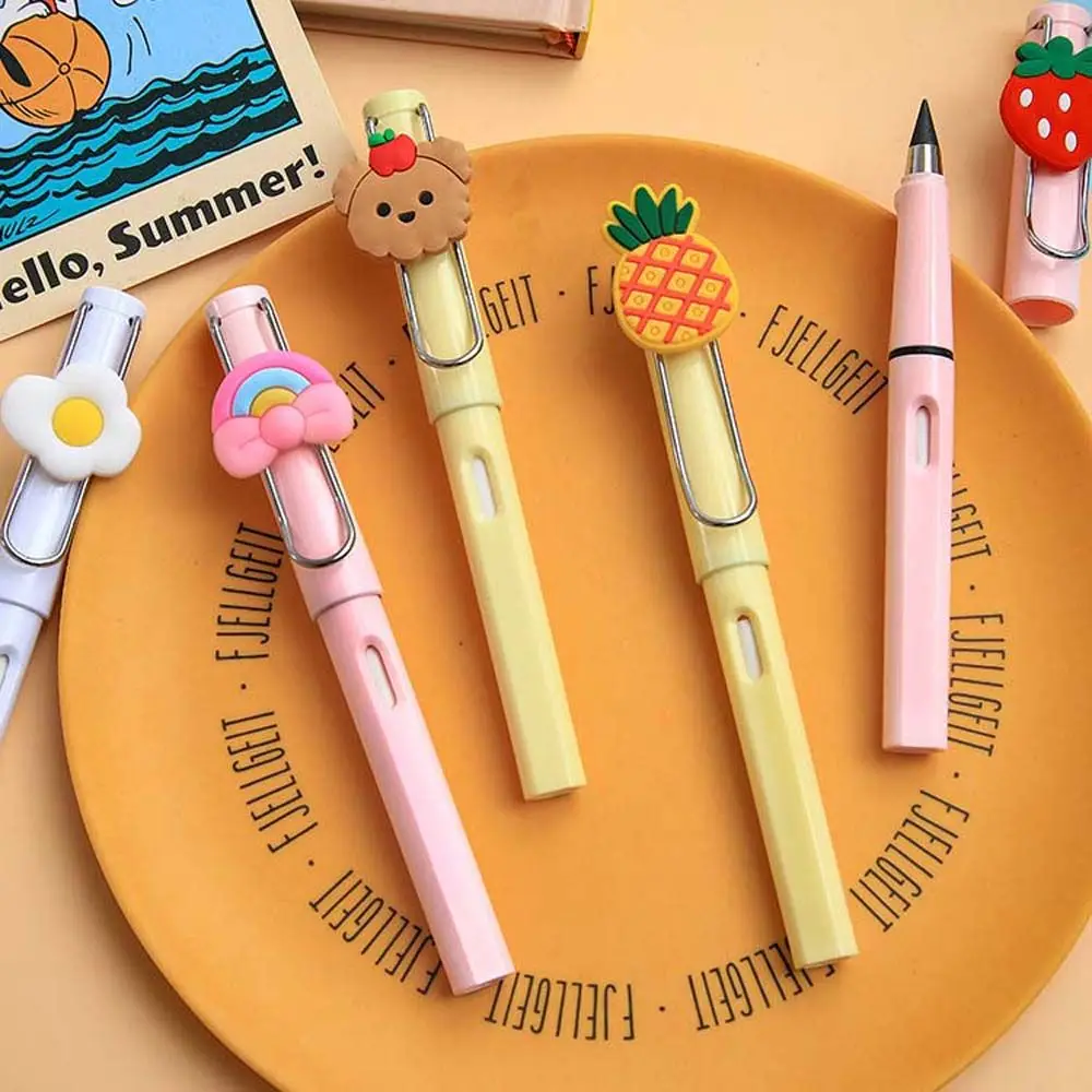 Kids Durable Acrylic Penholder Erasable No Dirty School Supplies Eternal Pencil Drawing Pens Sketch Painting Tool Inkless Pen