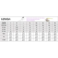 VONDA Plus Size Skirts Women Elegant High Waist Pleated Pockets Maxi Jupes Fashion Solid Party Streetwear Long Faldas Saia 5XL - Image 6