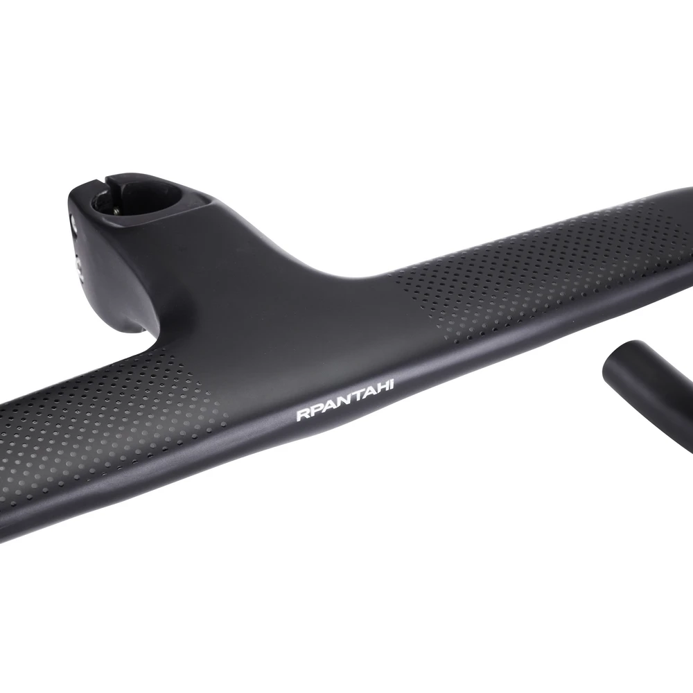 RPANTAHI Full Carbon Fiber Gravel Road Bicycle Integrated Handlebars Broken windmill Handlebar Ultra Light 28.6mm Cycling Parts bicycle handlebar
