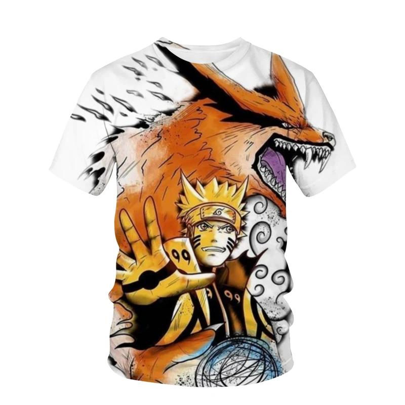 

Newest Cartoon Graphic Printing Men's 3D T-Shirts Fashion O-Neck Short Sleeve Tops Abstract Naruto Men's T-Shirts Oversized T-Sh