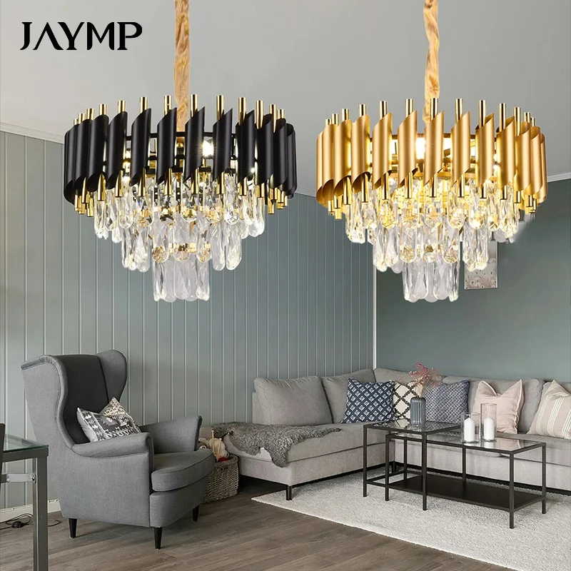Ceiling Chandelier Modern Luxury Living Room Lights Crystal Lampshade Home Interior Decoration Bedroom Dining Room Pendant Lamps