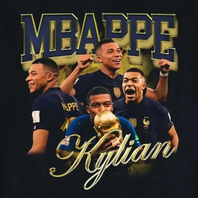 France Football Team Kylianer And Mbappé And Mbappe (7) Novelty Tees High  Grade Travel USA Size - AliExpress