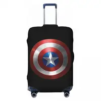 Custom Cute Captain America Luggage Cover Protector Dust Proof Travel Suitcase Covers 1