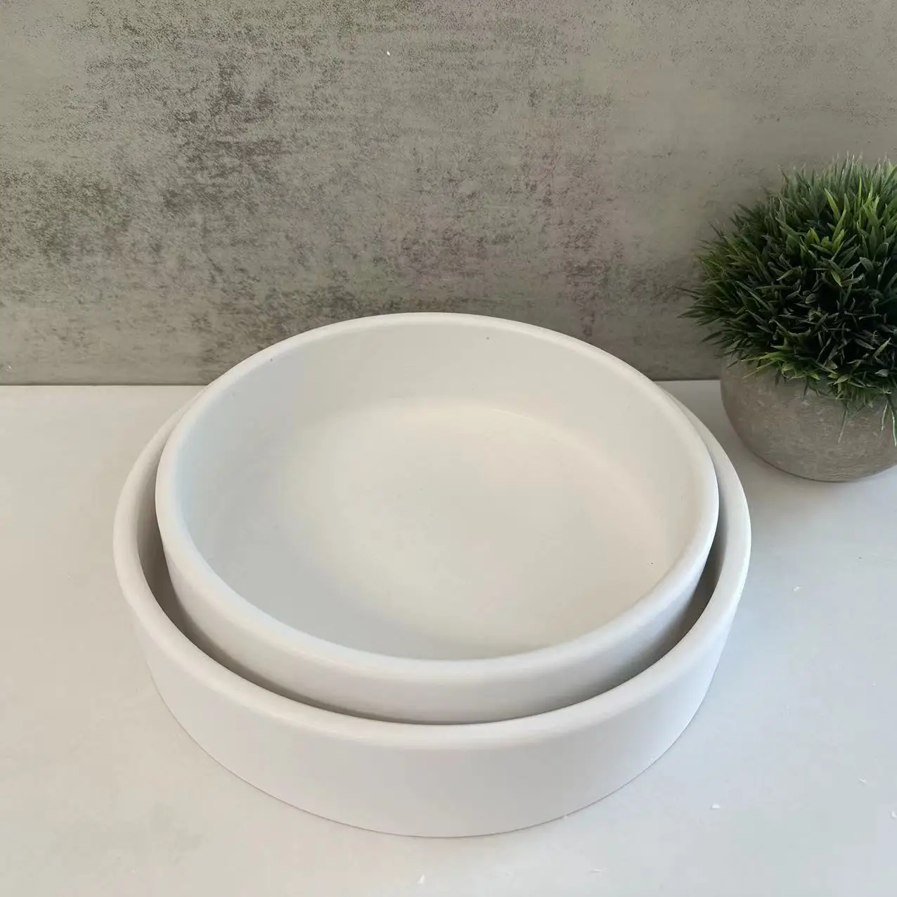 Silicone Molds for Storage Plates, Epoxy Resin Molds for Flower Pot, Plaster Basin, Concrete Candle Holders, Resin Candle Cups