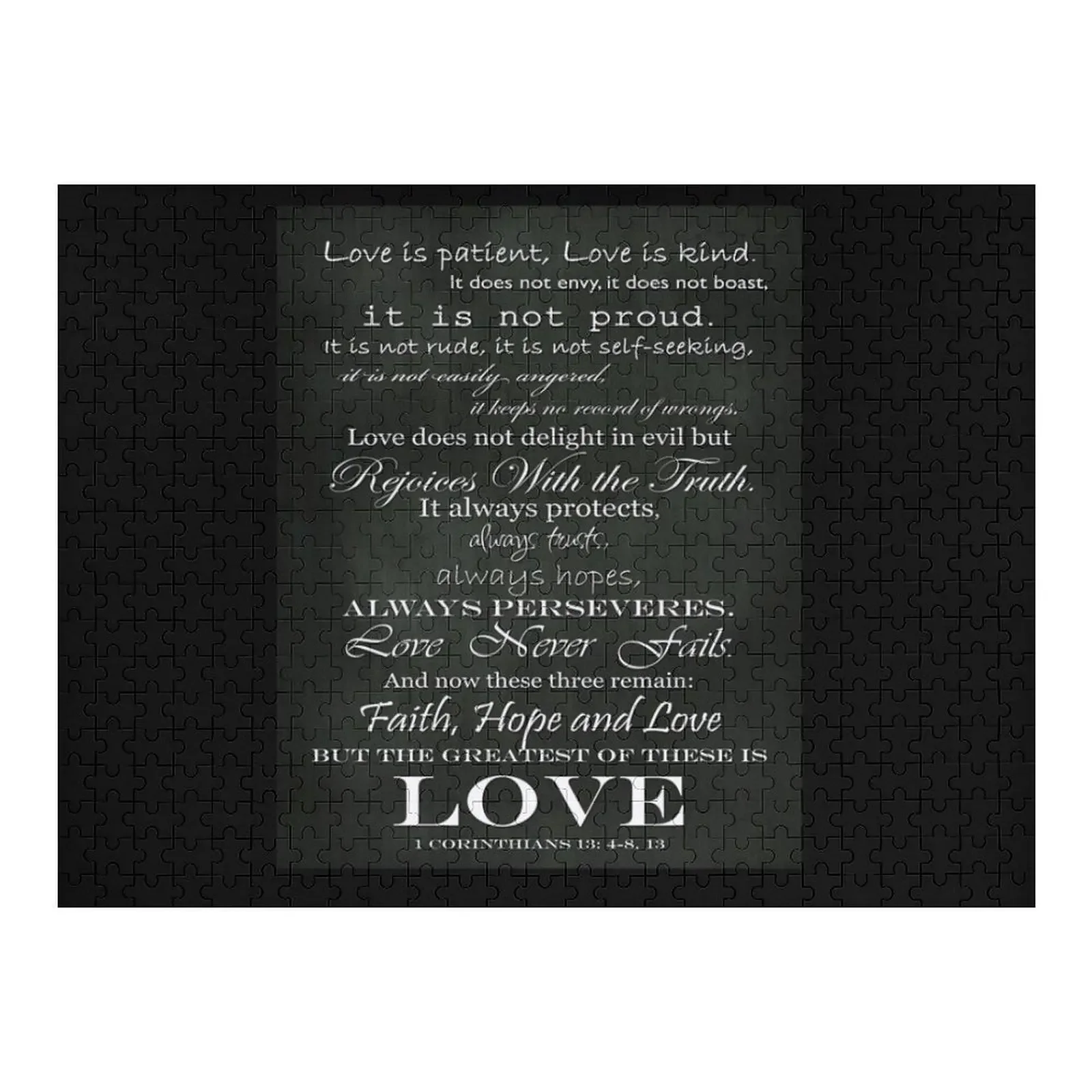 Love Is Patient Jigsaw Puzzle Customized Photo Scale Motors Personalized Child Gift Puzzle