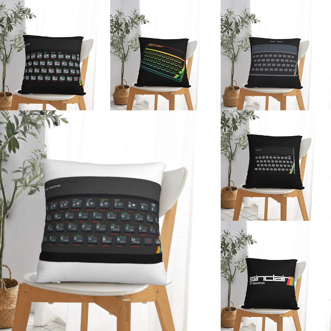 

ZX Spectrum Square Pillowcase Polyester Pillow Cover Velvet Cushion Zip Decorative Comfort Throw Pillow For Home Sofa