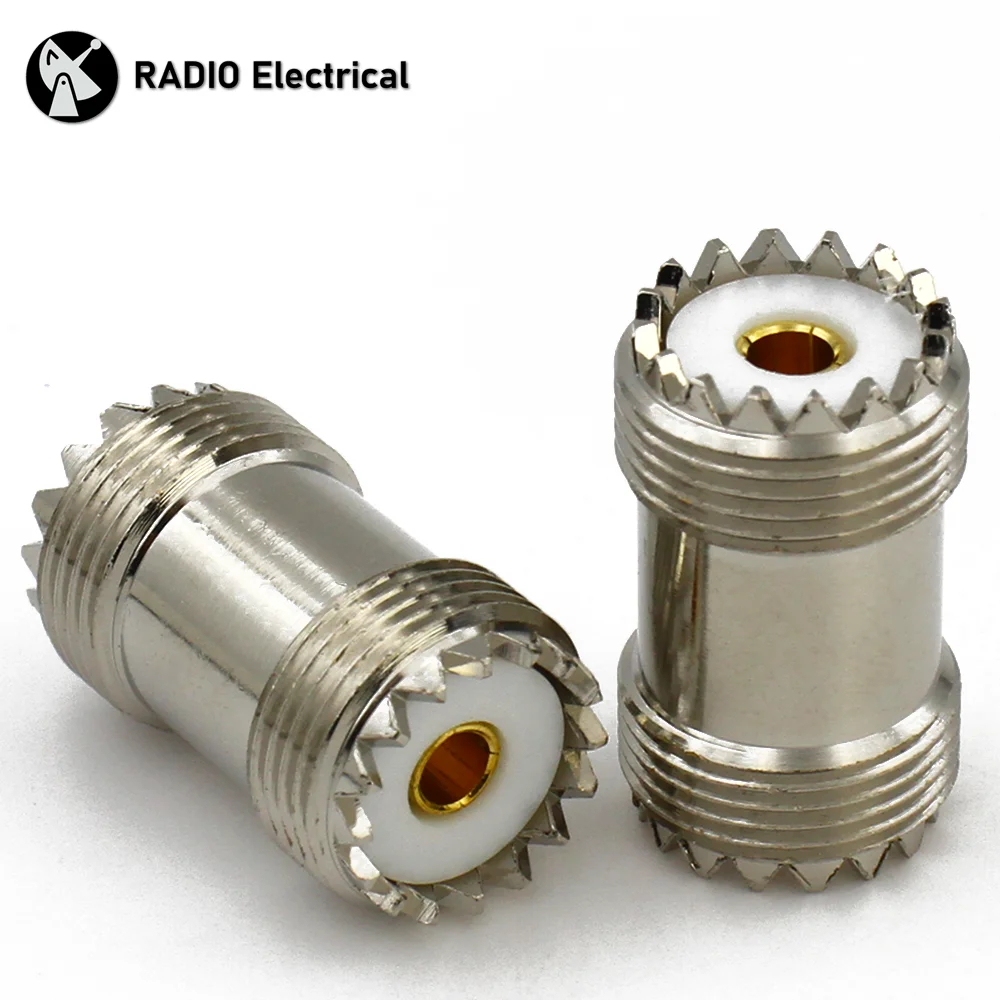 

SL16 UHF Female To UHF Female Straight Connector UHF Female 2x Double Adapter for Ultra High Frequency Connectors SO-239 PL-259