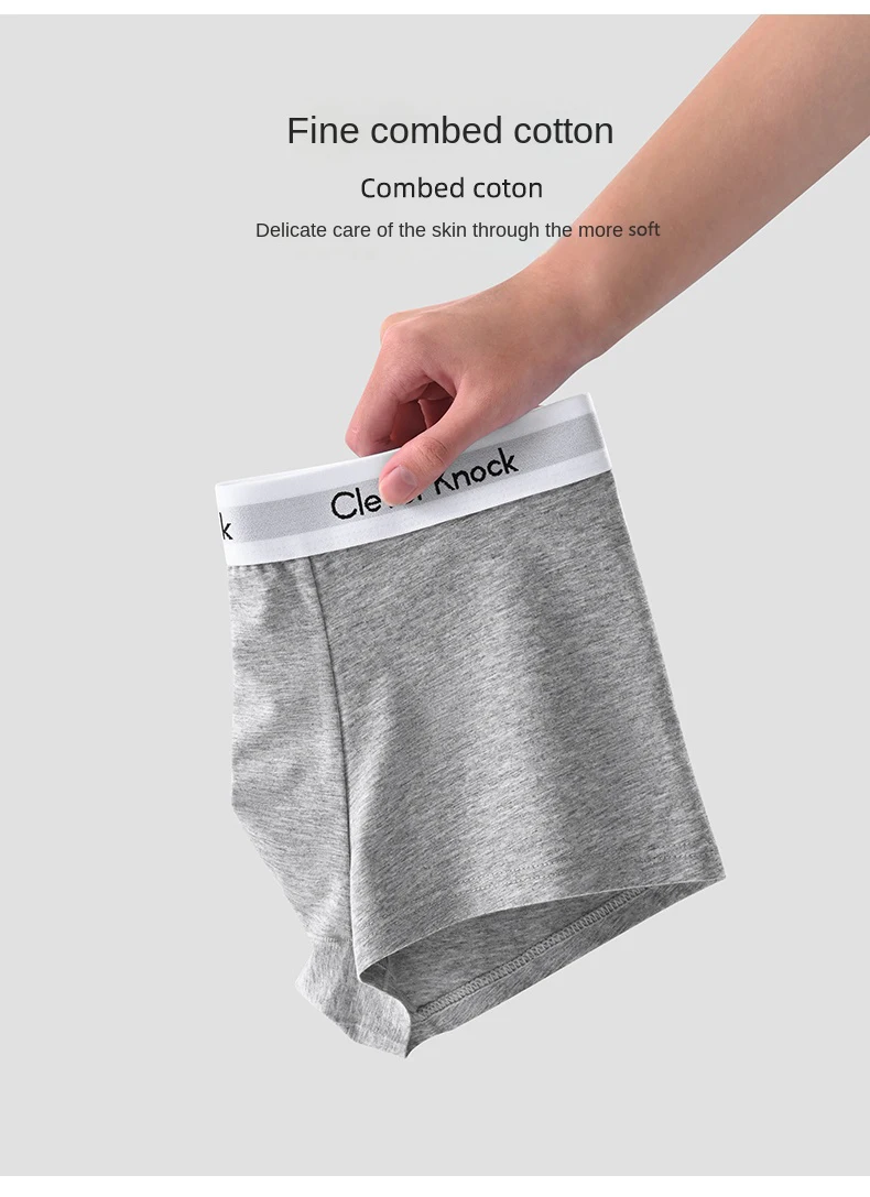 3Pcs Underwear Men's Boxer Shorts Sexy Panties Cotton Boxers Man Underpants Male Shorts Homme U Convex Lingerie Wholesale Lots