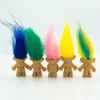 5pcs/lot Anime Action Figure Kawaii Trolls Dolls Colorful Hair Family Members Models Kids Toys for Children Gift Nostalgic Adult 6