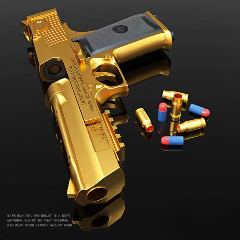 Shell Ejection Desert Eagle Soft Foam Bullet Toy Gun Airsoft Pistol Outdoor CS Weapon for Boys Girls Shooting Game Birthday Gift 4
