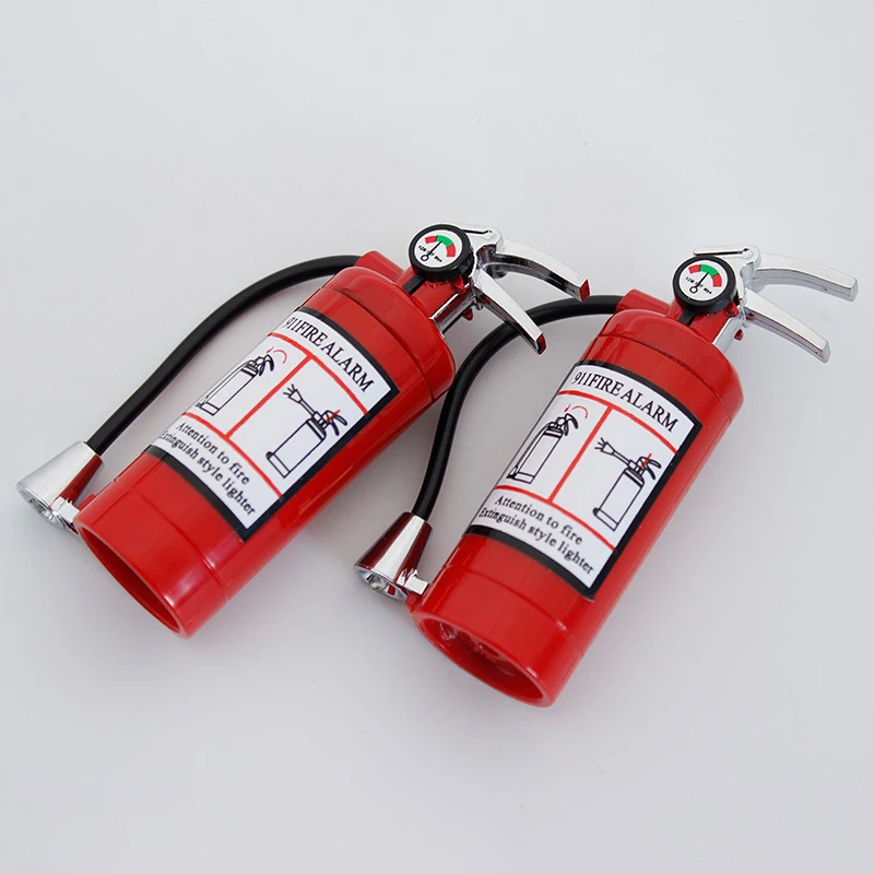 Fire Extinguisher Torch Lighter Flash Light Free Fire Butane Gas Cigar Cigarette Lighters Creative Smoking Accessories Nice Gift butane gas lighter,cigarette lighter