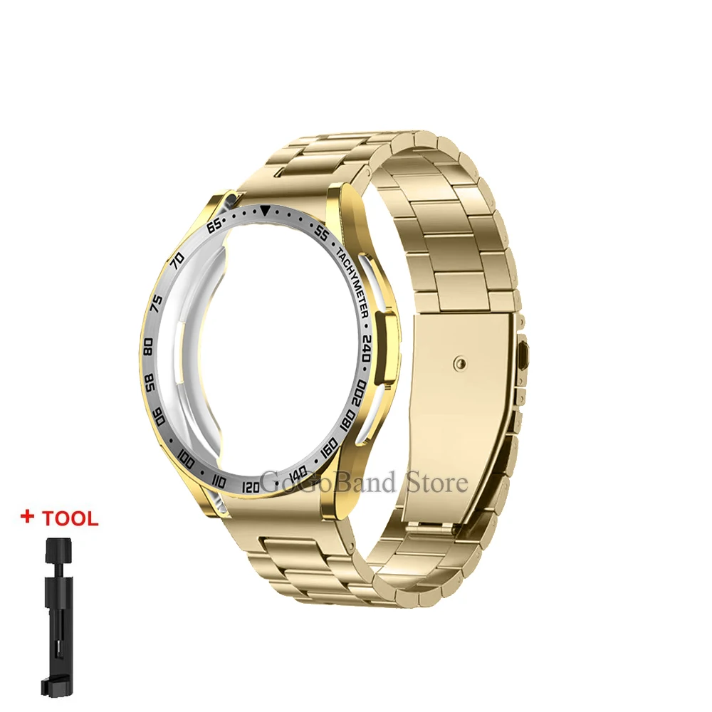 4-in-1 Enhanced Kit: Metal Strap, TPU Case, Bezel, Protective Film