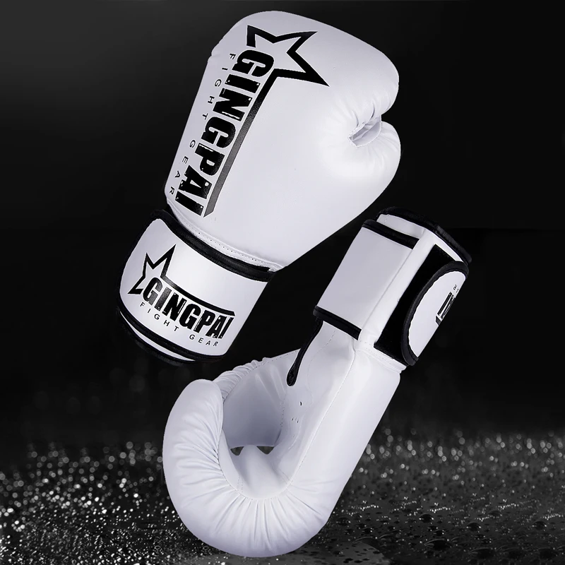 Gants de boxe pour hommes et femmes, en PU, pour karaté, Muay Thai, Guantes De Boxeo, Free Fight, MMA, Sanda, équipement d'entraînement pour adultes et enfants_voghion.com