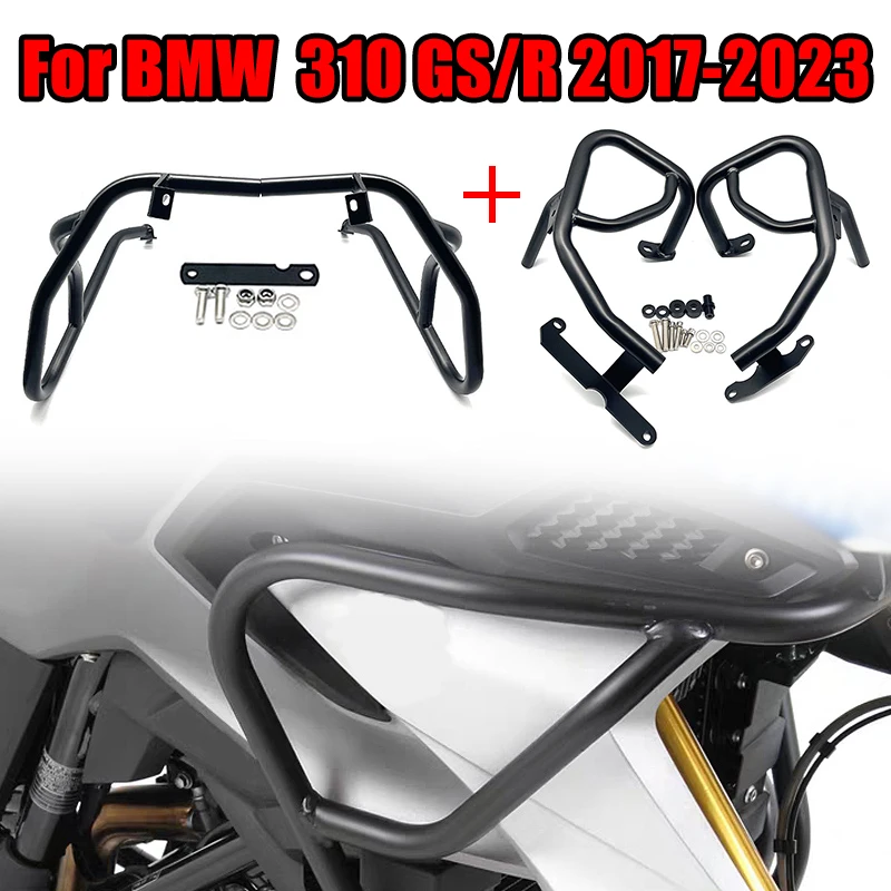 Fit For BMW G310GS G310R-Full set Engine Guard Crash Bar Tank Bumper Fairing Frame Protector Bar Motorcycle G 310 GS/R