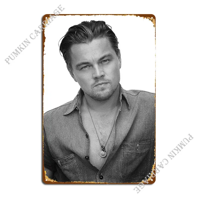 

Металлические знаки Leonardo dicapro, Настенный декор, Настенный декор для гостиной, дизайнерский Жестяная Табличка на гараж постер