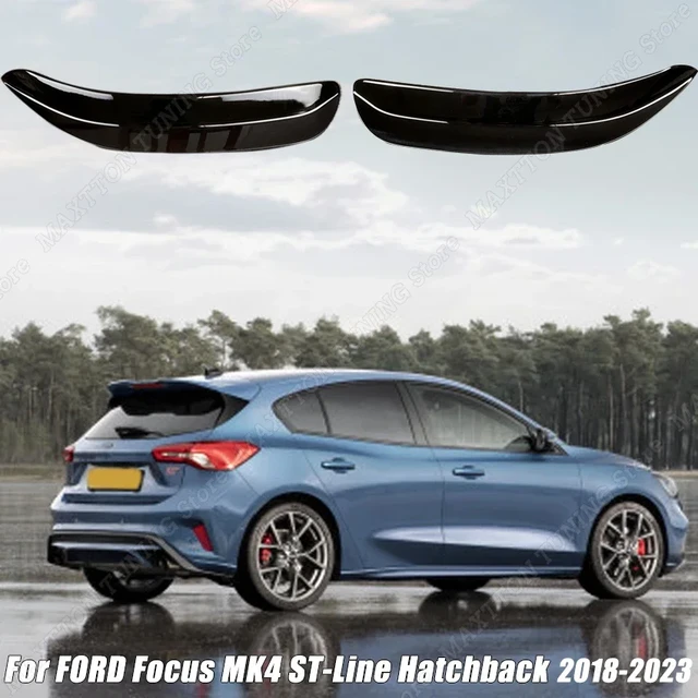 For Ford Focus MK4 ST-Line Hatchback 2018-2023 Maxton Style Car Rear Roof  Spoiler Extensions Flaps Wing Body Kits Tuning