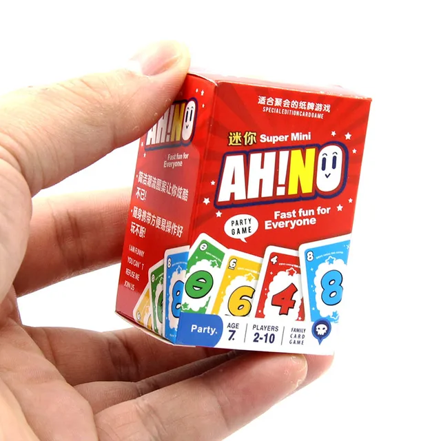 Mini UNO Games Family Funny Entertainment Board Game Playing Cards Kids Toys Gift Box uno Card Game For Children Birthday Gifts 1