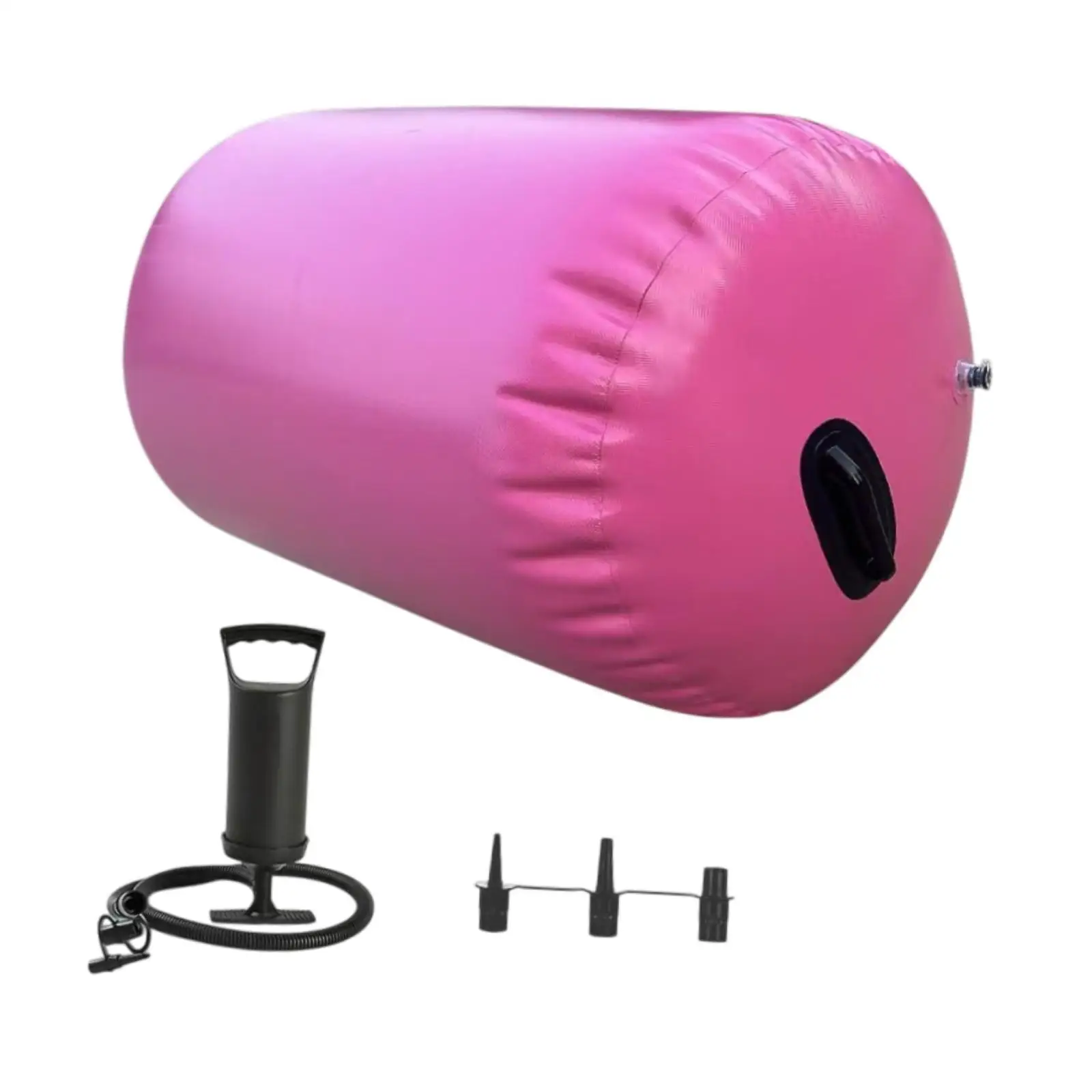 Gymnastics Barrel Air Roller with Air Pump, Yoga Mat, Inflatable Tumbling Barrel