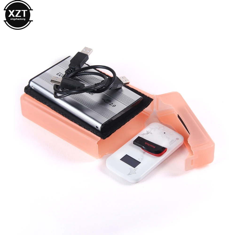 Portable 2.5 inch IDE SATA HDD Hard Disk Drive Protection Storage Box Plastic Protective Cover Case Game Accessories hdd enclosure hard disk case external hard drive housing