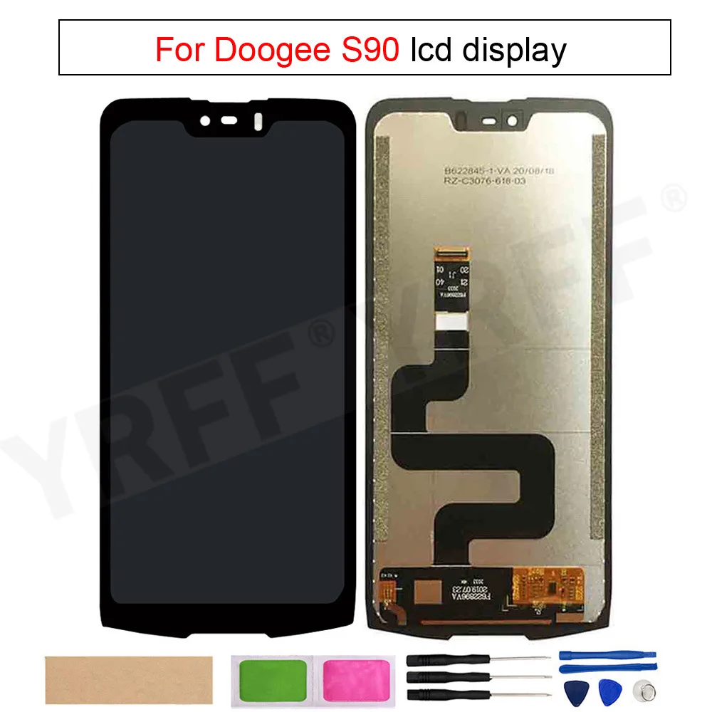 X-Dision 2 Pezzi Vetro Temperato Per Doogee S90 - Protezione Schermo 0,26mm, 9H, Anti Graffio, HD - Con Kit Di Installazione