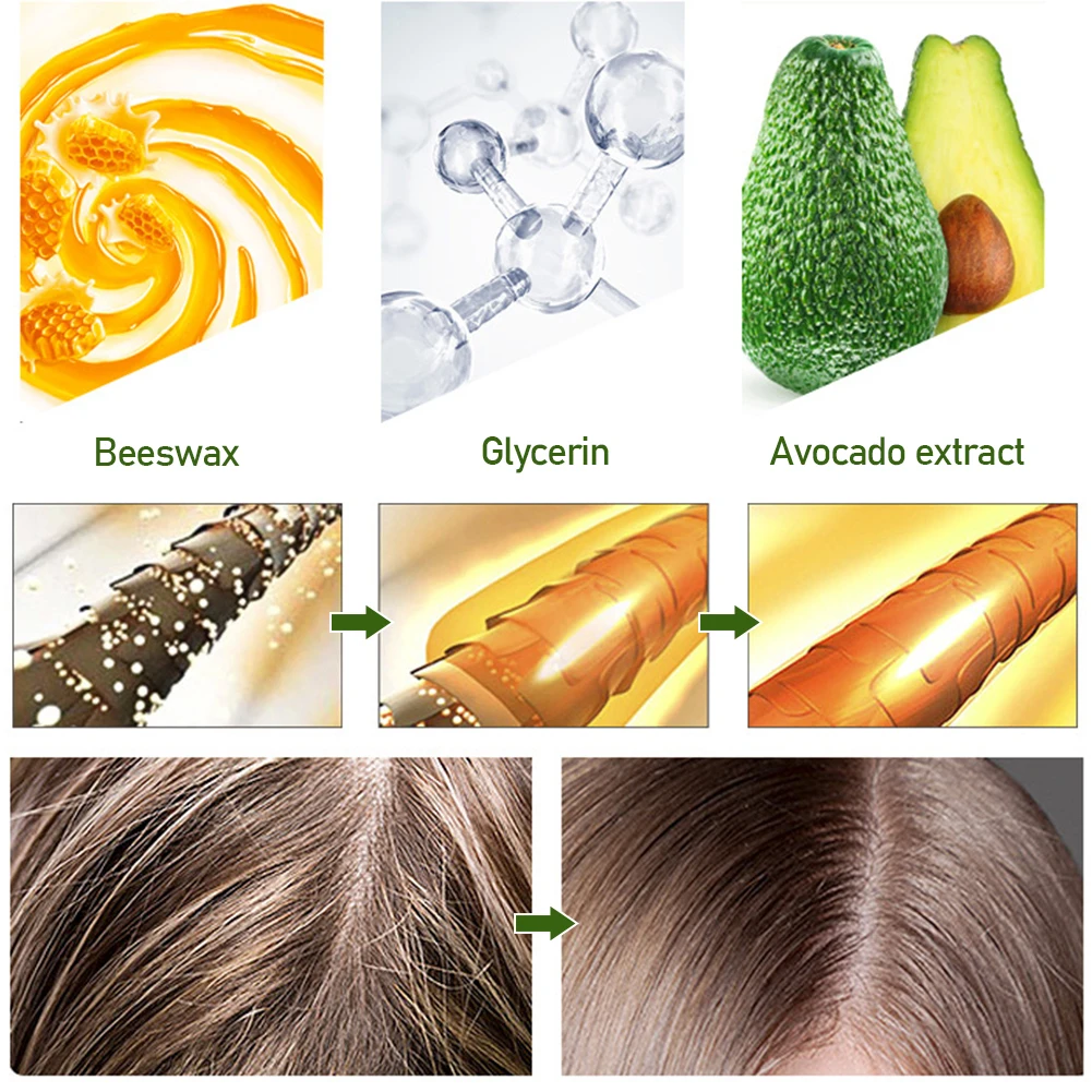 1Pcs 75g Styling Wax Stick Broken Hair Artifact Hair Wax Stick Professional Hair Styling Accessories Hair Styling Cream