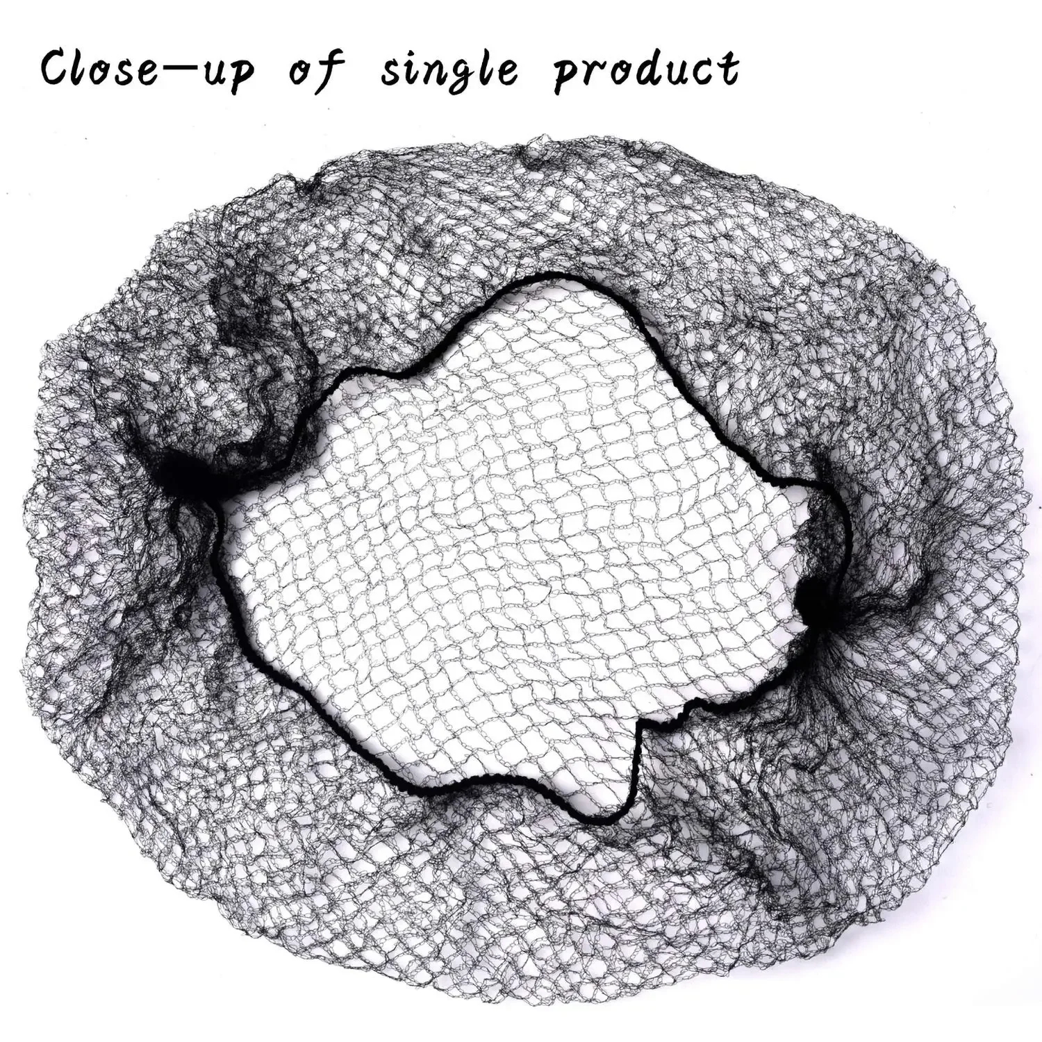 Hair Net 24 Inches Hair Nets Elasticity Invisible Elastic Mesh for Food Service Ballet Bun Sleeping Women and Wig 100 Pcs hair nets