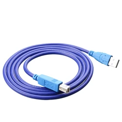 High - Speed USB Printer Cable - USB Type B to Type A Male Adapter - 5m (Blue)