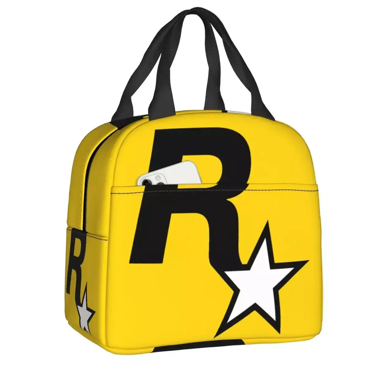 

2024 New Grand Theft Auto Resuable Lunch Boxes Multifunction Cartoon Video Game Cooler Thermal Food Insulated Lunch Bag Lunchbag