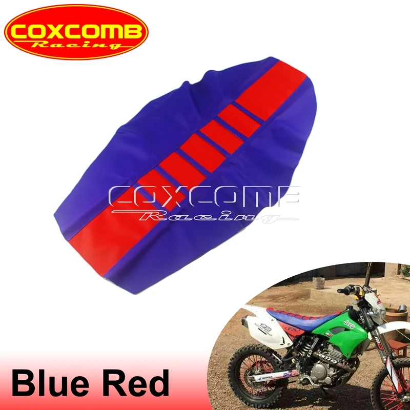 Premium Red Enduro MX Racing Ribbed Seat Covers
