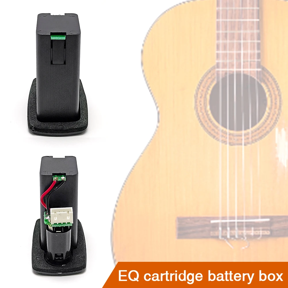 Guitar Pickup Battery Case Plastic 9V Guitar Battery Box Replacement Musical Instrument Accessories for Electric Acoustic Guitar