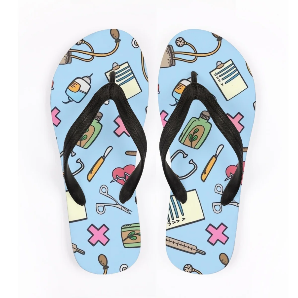 

New Medical Staff Anti-Dirty Slippers Nurse Women's Summer Non-slip Home Mute Flip Flops Outdoor Travel Seaside Resort Sandals