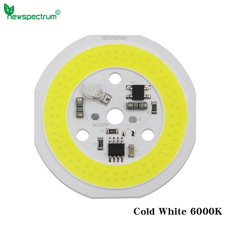 LED COB Chip 220V Driverless High Brightness 9W 12W 15W Warm Cold Natural White LED Module for Floodlights Round Bulb Lamp Chips 10pcs lot hot sale 28mm 20mm round aluminum led cob light source module 3w 5w 7w 10w 12w cob bulb lamp flip chips for spotlight