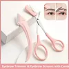 3-Piece Eyebrow Trimmer Set, Precise Curved Razor And Scissors With Comb, Professional Grooming Tool For Women Eyebrow Trimmer 5