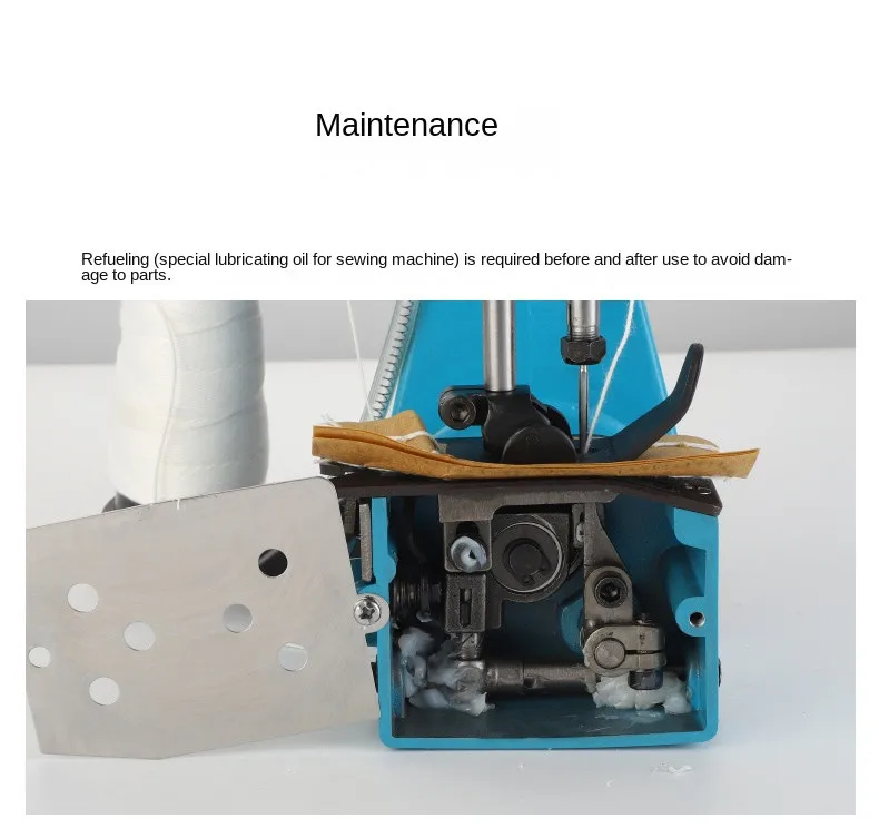 High Speed HandHeld Woven Bag Sewing Machine Electric Manual Sealing Machine Automatic Cut Cotton Thread 210W 8 Sc9eaf936a98e4a40ae711c1f731955fdJ
