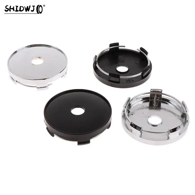 

4Pcs/lot 60mm Fit 65mm Logo Black Plastic Car Wheel Center Hubcaps Covers Set Car Wheel Rim Hub Caps Car Styling Accessories
